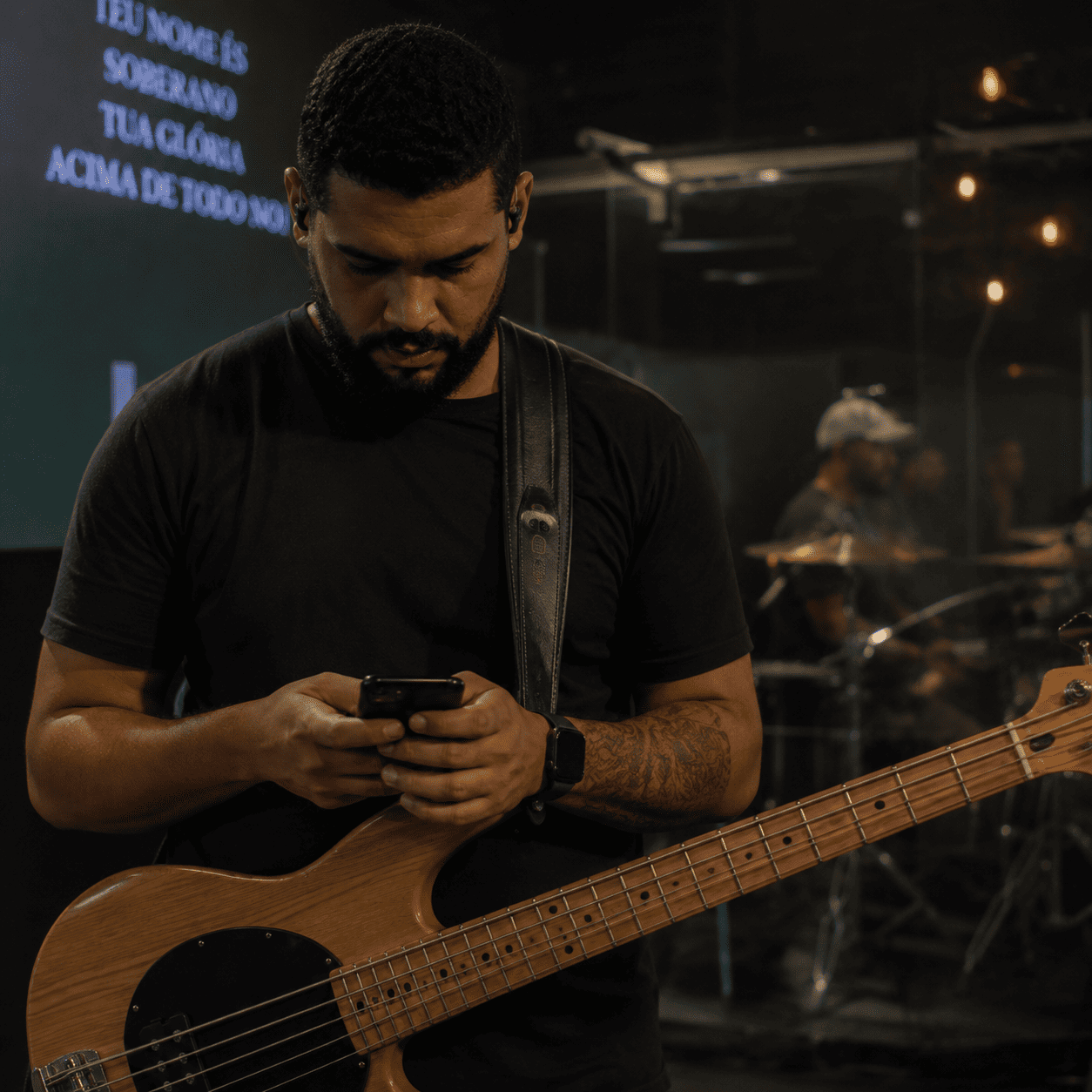 Confusão ao trocar de música durante o show